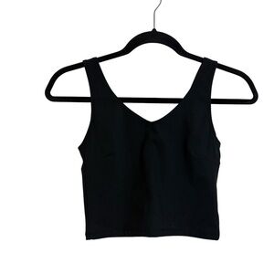 Aim’N Black V-Neck Croped Active Tank Bra